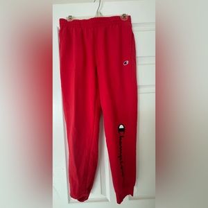 Red Champion Sweatpants YL